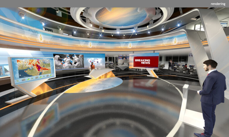 Al Jazeera Arabic Hour Studio And Newsroom Clickspring Design